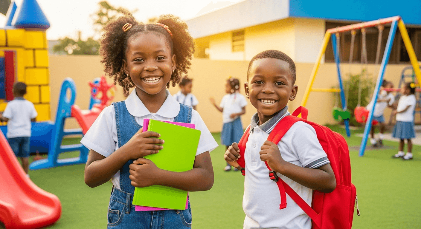 Students learning together